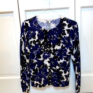 Talbots Multi- Colored Cotton Cardigan